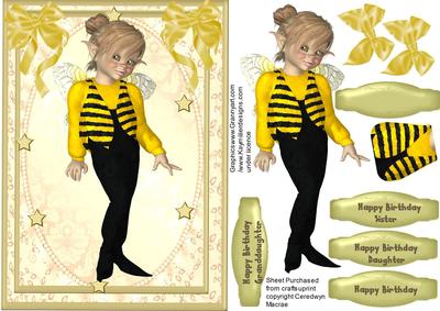 Beautiful Bumblebee Fairy