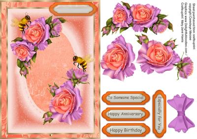 Beautiful Bees and Roses