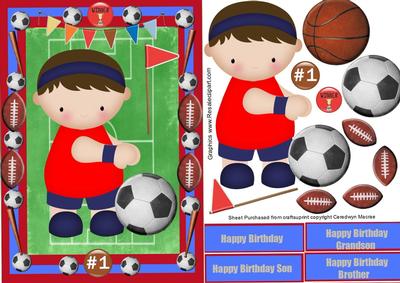 Scoccer or Basket Ball Birthday Boy