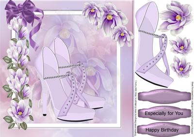 Beautiful Lilac Shoes and Magnolias