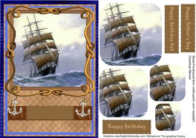 Sailing Ship on the High Seas (pyramarge)