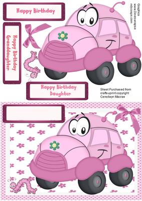 Cute Little Bubble Car ( Girl )