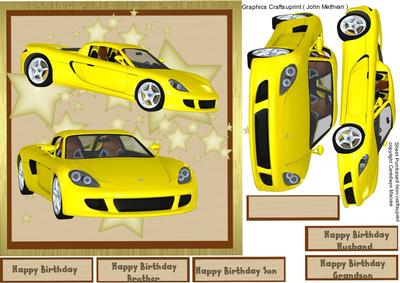 Lovely Yellow Sports Car