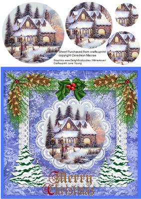 Lovely Christmas Scene with Snow ( Pyramarge )