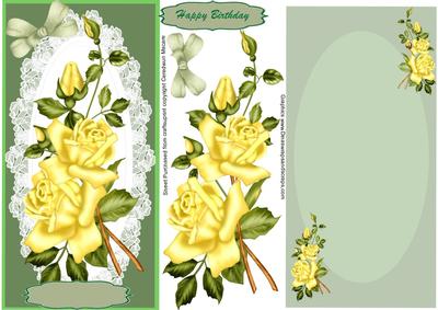 Lovely Yellow Rose in D.l.