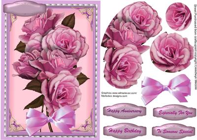 Beautiful Pink Old English Roses