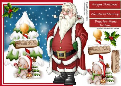 Jolly Santa Waiting for Christmas