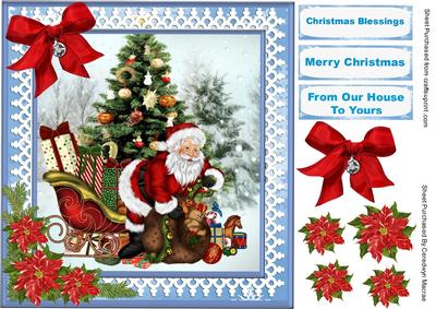 Santa with His Sack of Toys