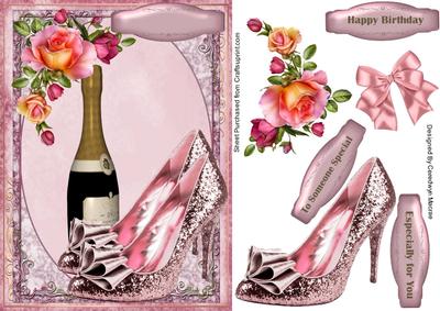 Lovely Pink Shoes and Bubbly