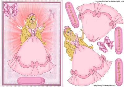 Lovely Birthday Princess in Pink