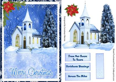 Beautiful Chuch in the Snow