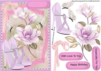 Beautiful Sparkle Shoes and Magnolias