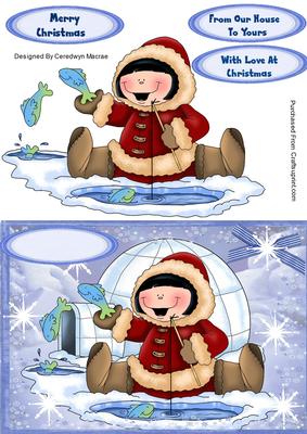 The Little Eskimo Boy Fishing