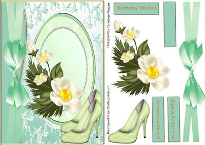 Lovely Jade Card and Shoes