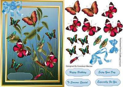 Lovely Butterflys in Flight
