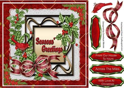 Beautiful Red Christmas Card