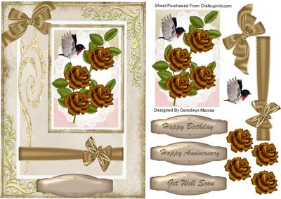 Lovelyroses on a Square Mat