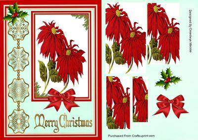 Brautiful Vintage Christmas Poinsetias (pyramarge)