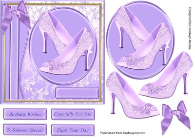 Lovely Sparkly Lilac Shoes