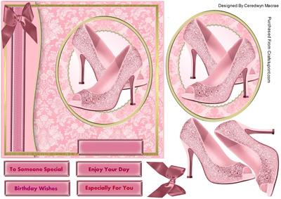 Lovely Sparkly Pink Shoes