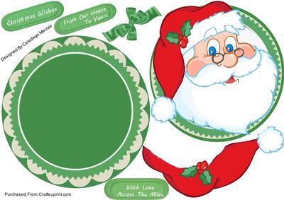 Lovely Santa Rocker (green )