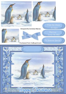 Lovely Christmas Penquins and Baby ( Pyramarge)