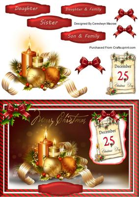 Beautiful Christmas Candles and Baubles