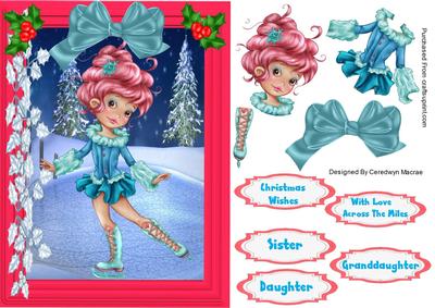 Lovely Christmas Ice Skater