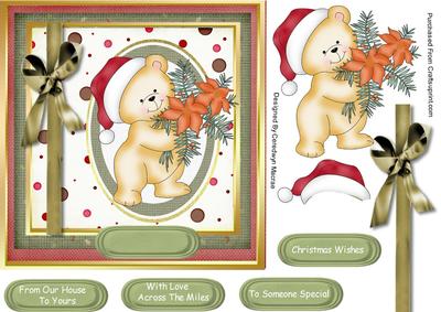 Lovely Little Poinsettia Bear