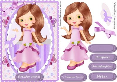 Lovely Little Lilac Flower Girl