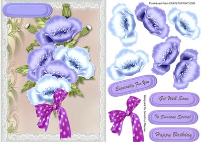 Lovely Spray of Lilac Flowers