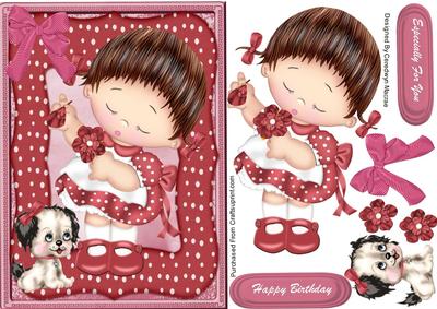 Lovely Little Doese Love Me Girl in ( Red)