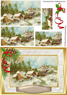Lovely Christmas Village in the Hills ( Pyramarge)