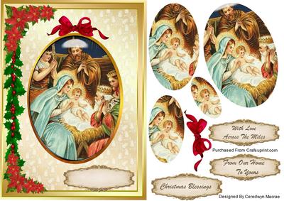 Beautiful Christmas Nativity Scene ( Pyramarge)