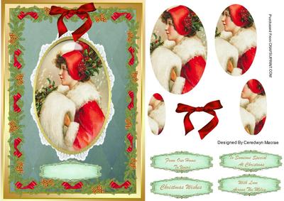 Lovely Christmas Victorial Girl (pyramarge)