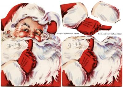 Lovely Santa Over the Edge