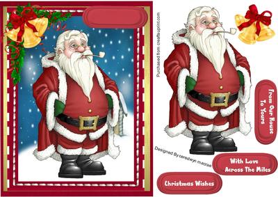 Lovely Santa Talking a Rest