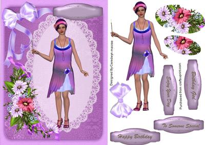 Lovely Flapper in Lilac
