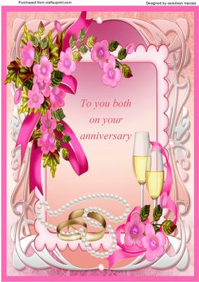 A4 Lovely Anniversary Card