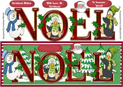 Lovely Noel with Polar Bears and Penquins
