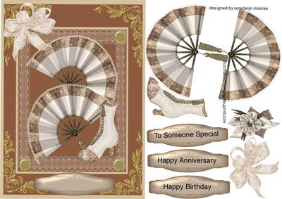 Lovely Victorian Fans and Boot