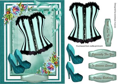 Lovelu Turquoise Basque and Shoes 