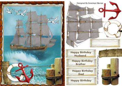 Lovely Galleon at Sea ( One for the Men)