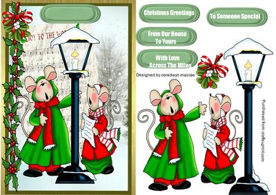 Joy to the World Christmas Mice