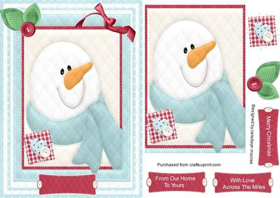 Lovely Cute Quilted Snowman