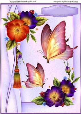 Beautiful Fleur De Boudoir and Butterflys