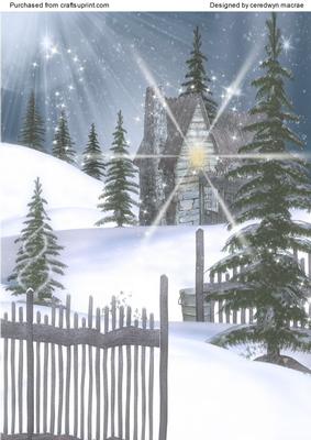 Lovely Snowed Christmas Scene