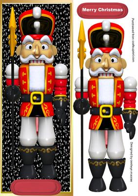 Large D.l. Tin Box Soldier Red
