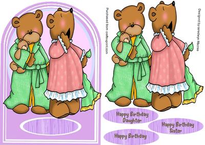 Cute Little Shuteye Bears Going to Bed