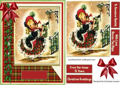 Beautiful Victorian Christmas Girl